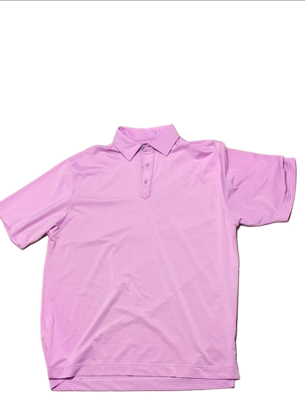 Footjoy Purple Striped Golf Polo Size Large